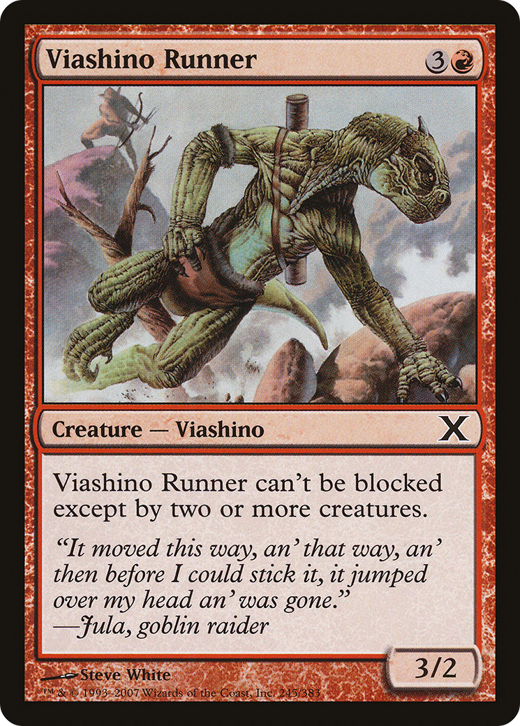 Viashino Runner (10E-245) - Tenth Edition Foil