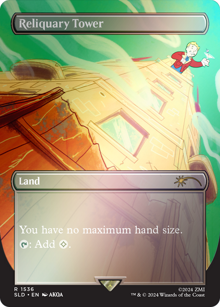 Reliquary Tower (1536) (Rainbow Foil) (SLD-1536★) - Secret Lair Drop (Borderless) Foil