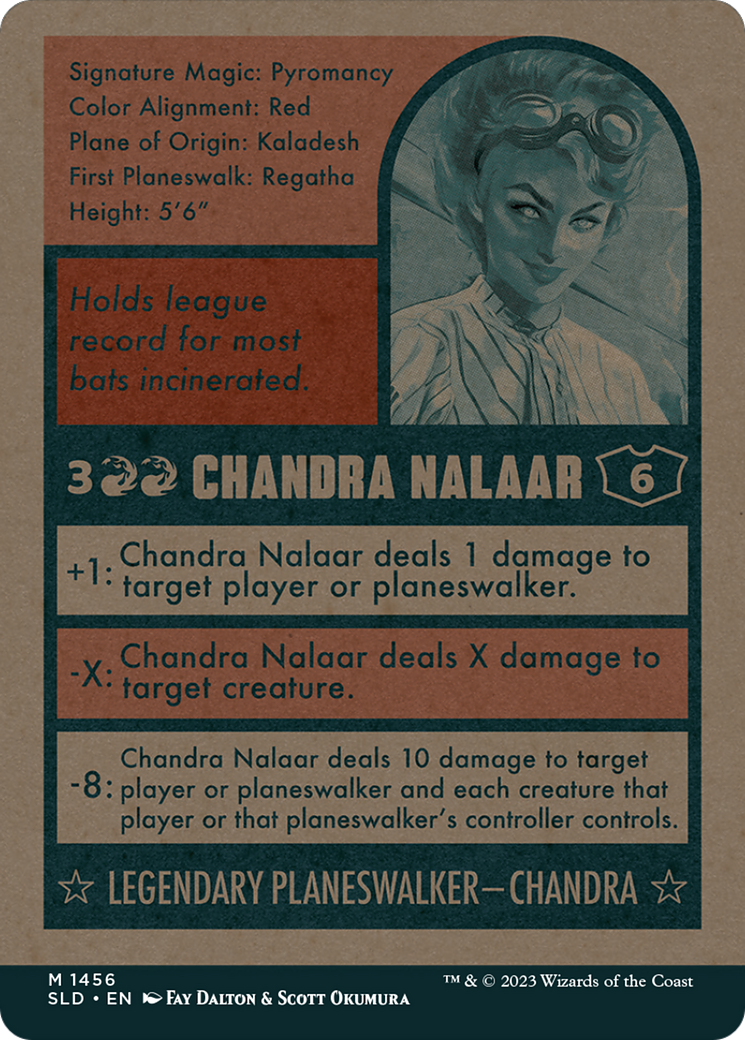 Chandra Nalaar (748) (Autographed) (SLD-748) - Secret Lair Drop: (Full Art) (Borderless) Foil