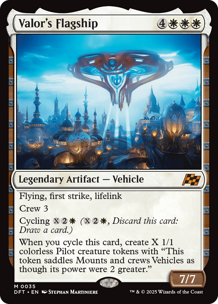 Vaisseau amiral de Valor (DFT-035) - Feuille d'Aetherdrift 