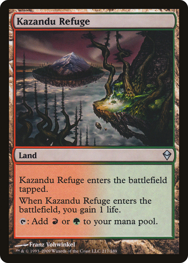 Kazandu Refuge (ZEN-217) - Zendikar Foil
