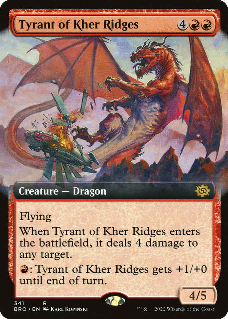 Tyrant of Kher Ridges (Extended Art) (BRO-341) - The Brothers' War: (Extended Art)