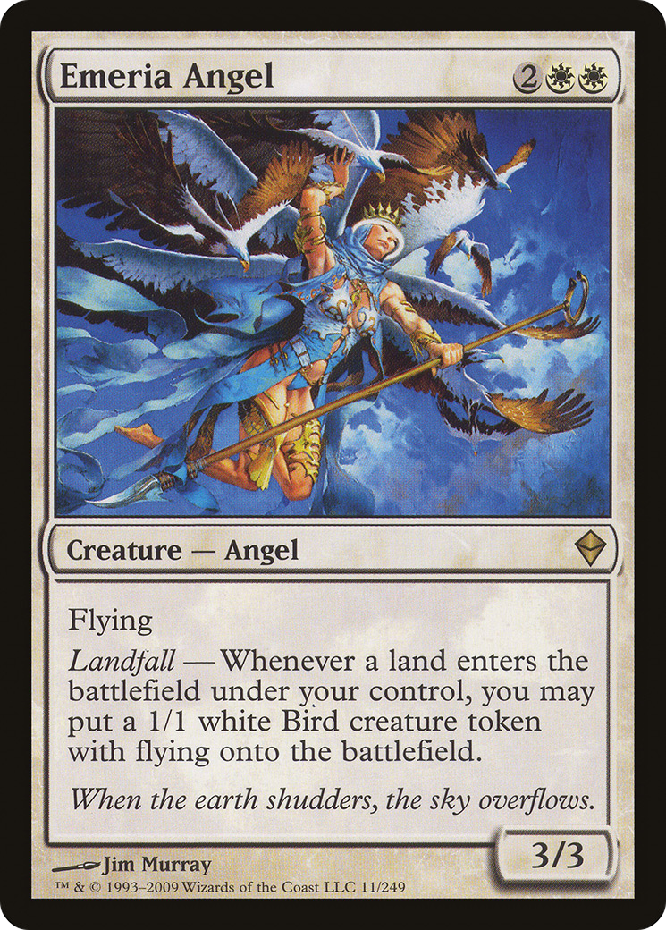Ange Emeria (ZEN-011) - Feuille de Zendikar