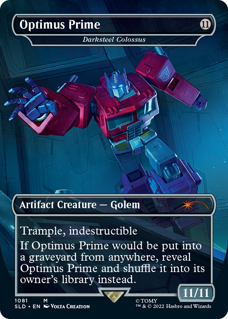 Optimus Prime - Darksteel Colossus (SLD-1081) - Secret Lair Drop (Borderless)