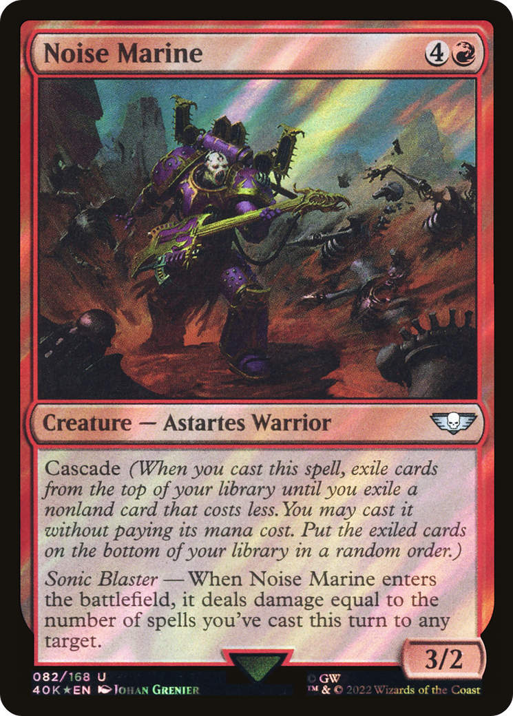 Noise Marine (40K-82★) - Commander Foil de Warhammer 40,000 