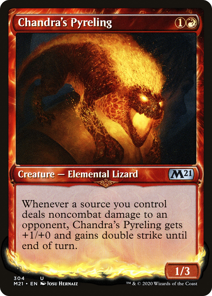 Pyreling de Chandra (M21-304) - Édition de base 2021 : (Vitrine) Feuille