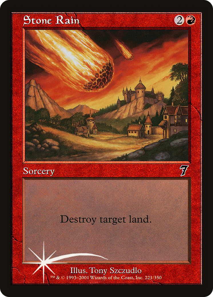 Stone Rain (7ED-221★) - Seventh Edition Foil