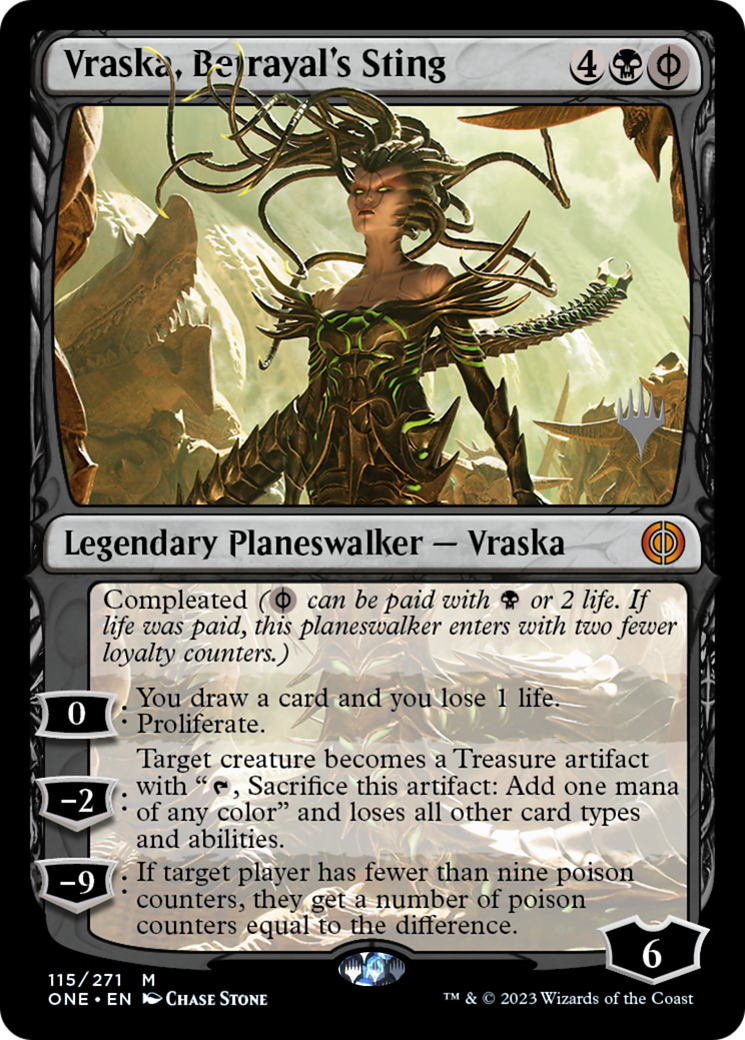 Vraska, Betrayal's Sting (PPONE-115P) - Phyrexia: All Will Be One Promos