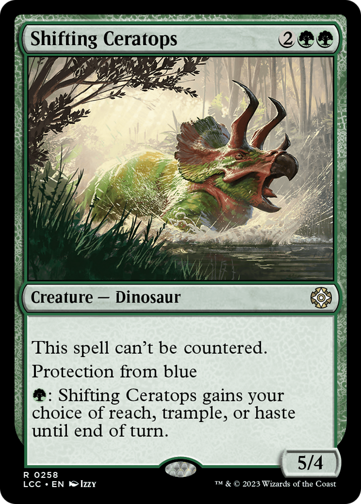 Shifting Ceratops (LCC-258) - The Lost Caverns of Ixalan Commander