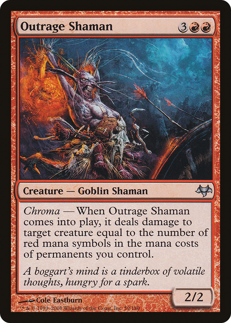 Outrage Shaman (EVE-059) - Feuille d'événement 