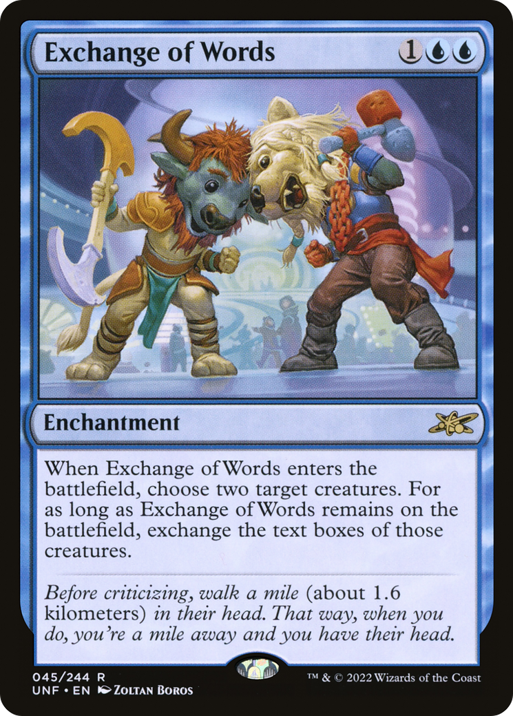 Échange de mots (UNF-045) - Unfinity Foil 