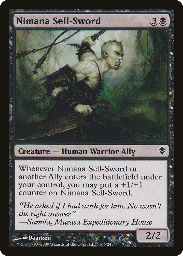 Nimana Sell-Sword (ZEN-106) - Zendikar