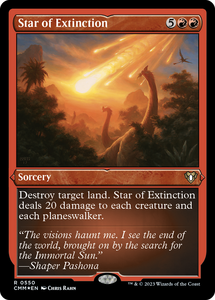 Étoile de l'extinction (CMM-550) - Commander Masters Etched Foil 