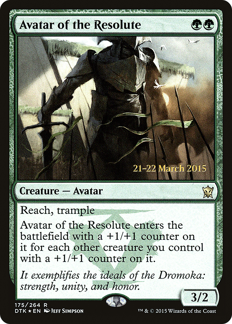Avatar du Résolu (PDTK-175S) - Dragons de Tarkir Promos Foil