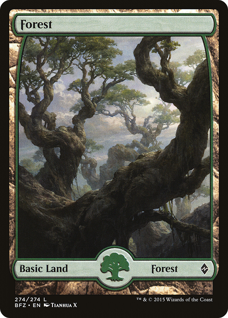 Forest (274) - Full Art (BFZ-274) - Battle for Zendikar
