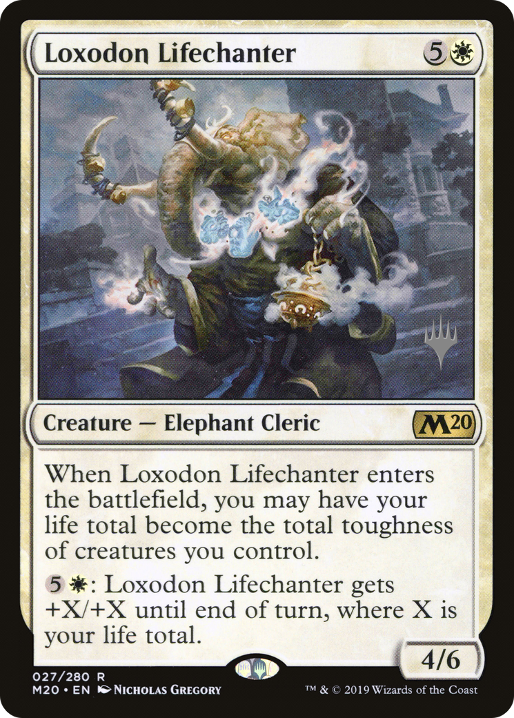 Loxodon Lifechanter (PPM20-027) - Core Set 2020 Promos Foil