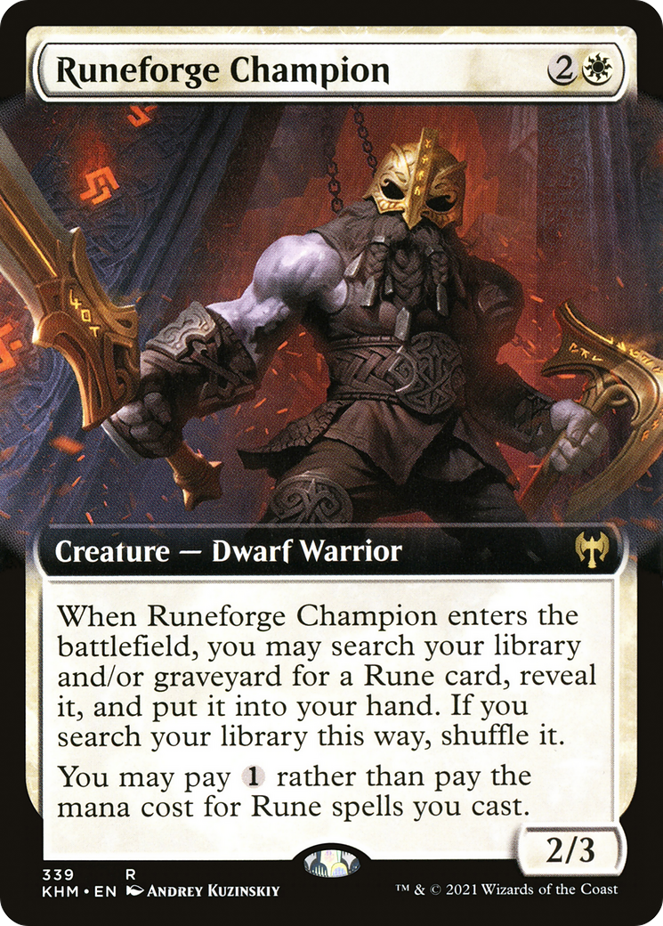 Champion de Forge Runique (KHM-339) - Kaldheim : (Art étendu) Foil 