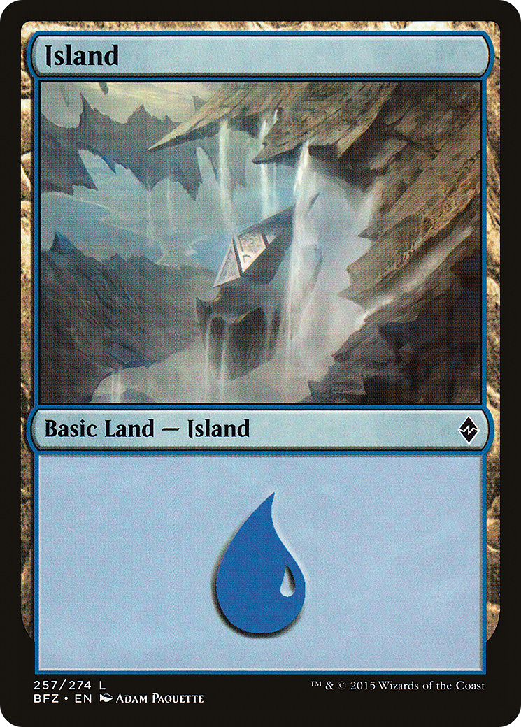 Island (257) (BFZ-257A) - Battle for Zendikar