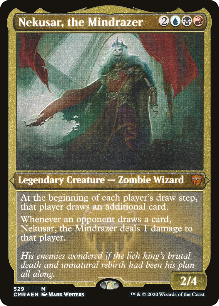 Nekusar, the Mindrazer (Foil Etched) (CMR-529) - Commander Legends Etched Foil