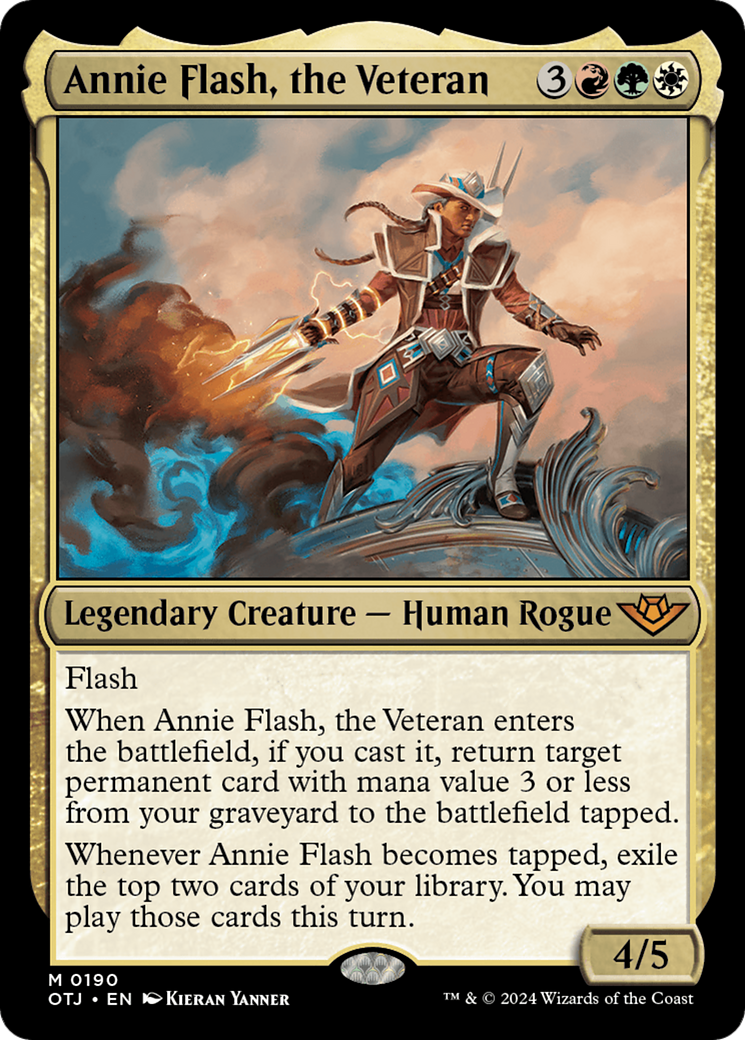 Annie Flash, la vétérane (OTJ-190) - Outlaws of Thunder Junction Foil 