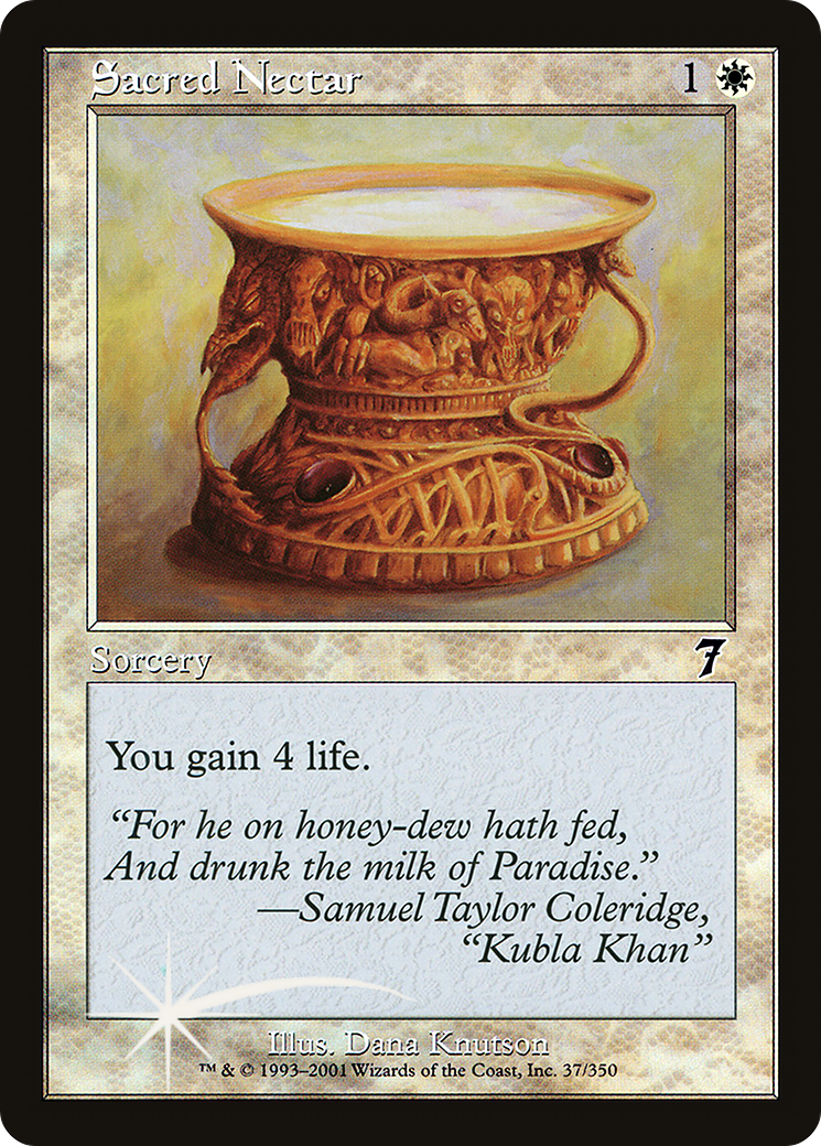 Sacred Nectar (7ED-37★) - Seventh Edition Foil