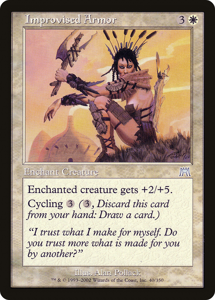 Armure improvisée (ONS-040) - Onslaught Foil 