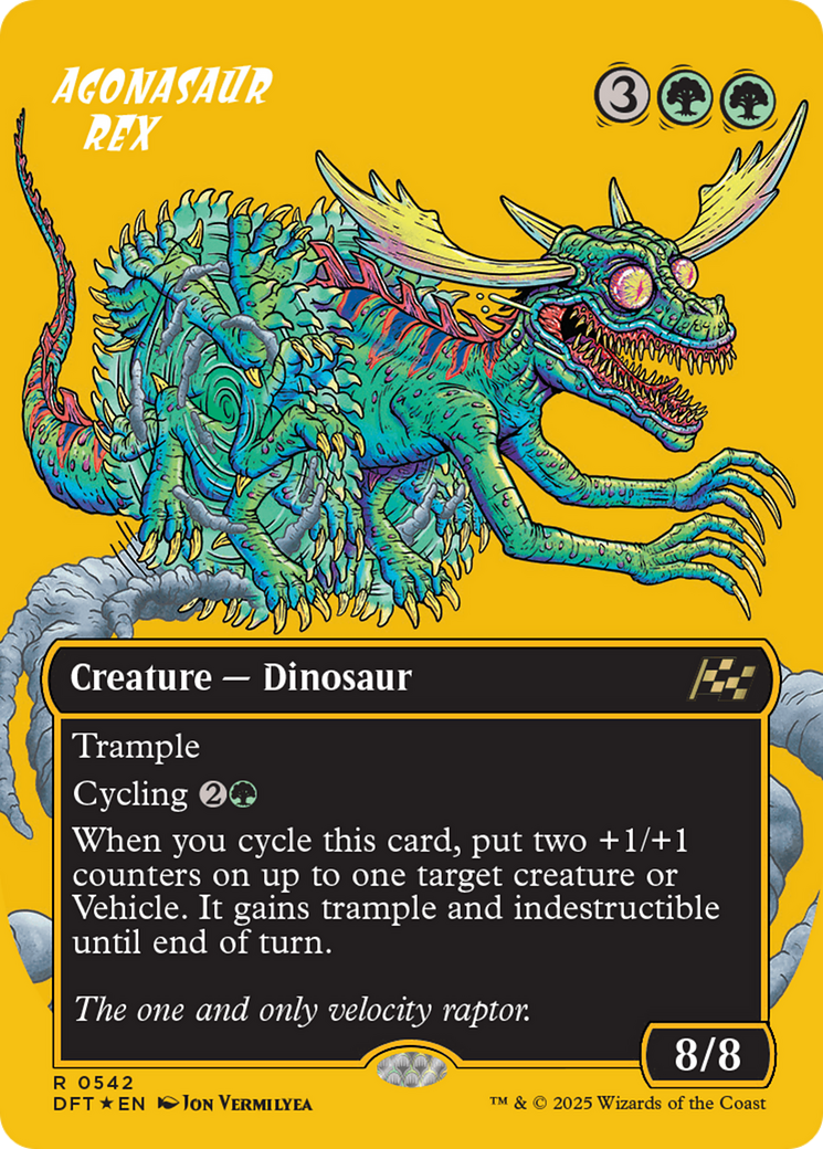 Agonasaur Rex (sans bordure) (Première place) (DFT-542) - Aetherdrift Foil