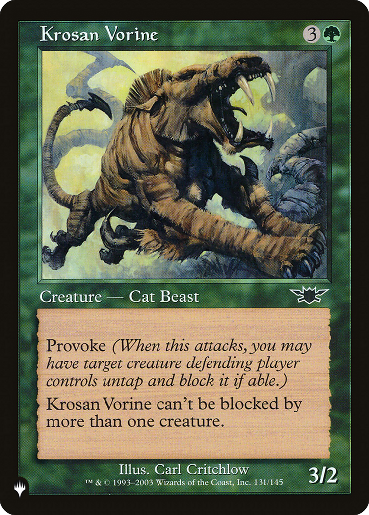 Krosan Vorine (LIST-LGN-131) - The List