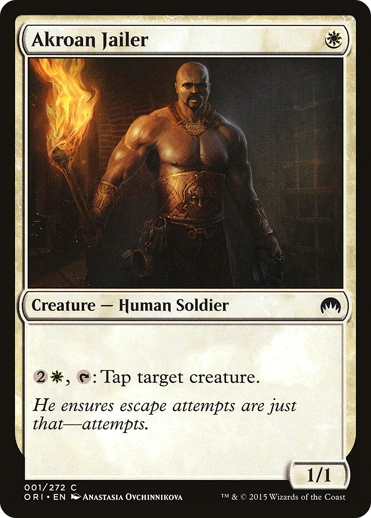 Geôlier d'Akroan (ORI-001) - Magic Origins Foil 