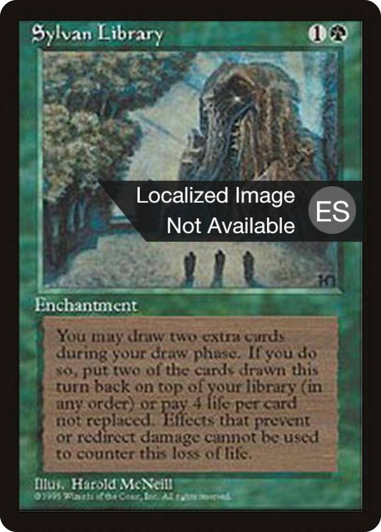 Sylvan Library (4BB-157) - Fourth Edition Foreign Black Border