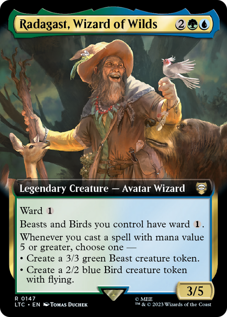 Radagast, Wizard of Wilds (Extended Art) (LTC-147) - Tales of Middle-earth Commander: (Extended Art)