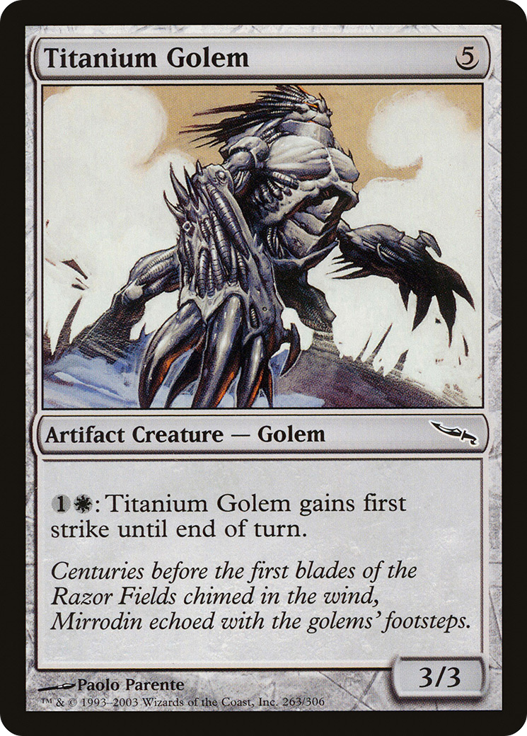 Golem de titane (MRD-263) - Mirrodin 