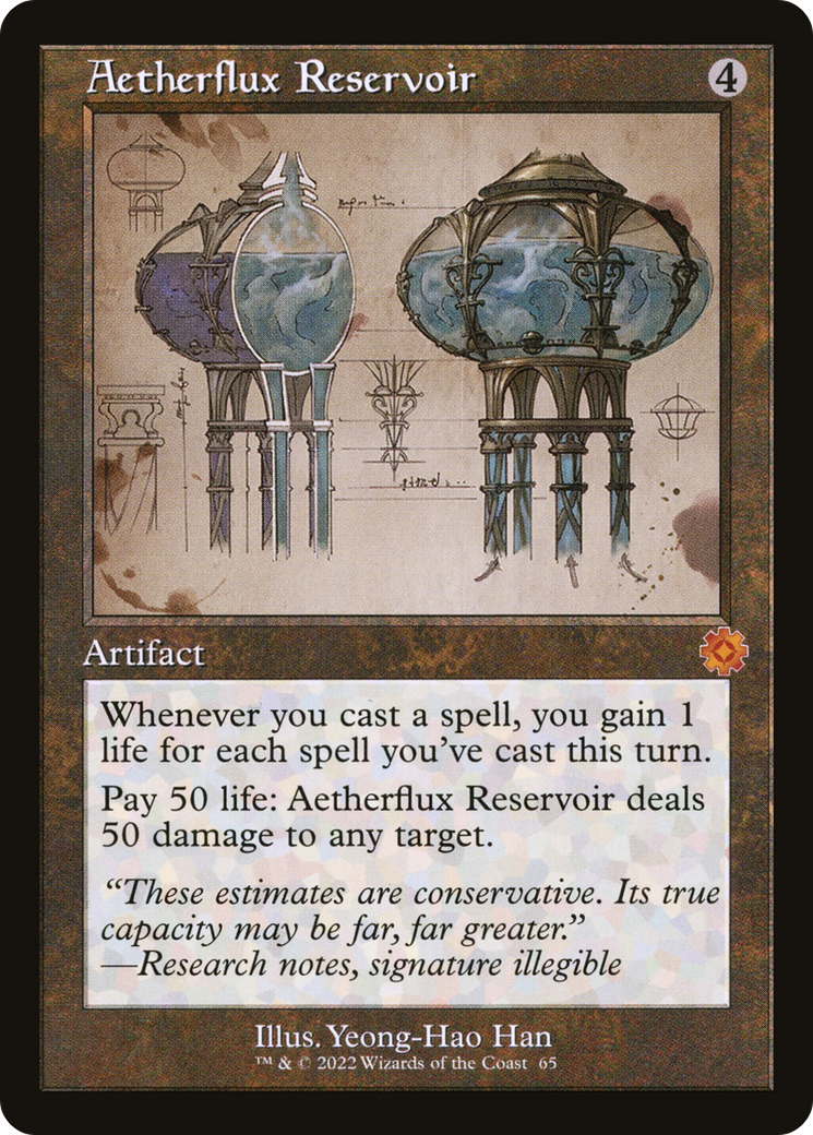 Aetherflux Reservoir (Schematic) (BRR-065) - The Brothers' War Retro Artifacts