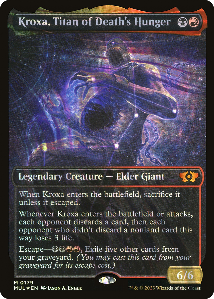 Kroxa, Titan of Death's Hunger (Halo Foil) (MUL-179) - Multiverse Legends: (Showcase) Foil