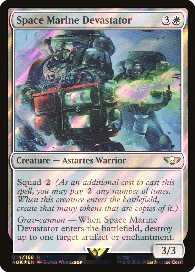 Dévastateur Space Marine (40K-14★) - Warhammer 40,000 Commander Foil 