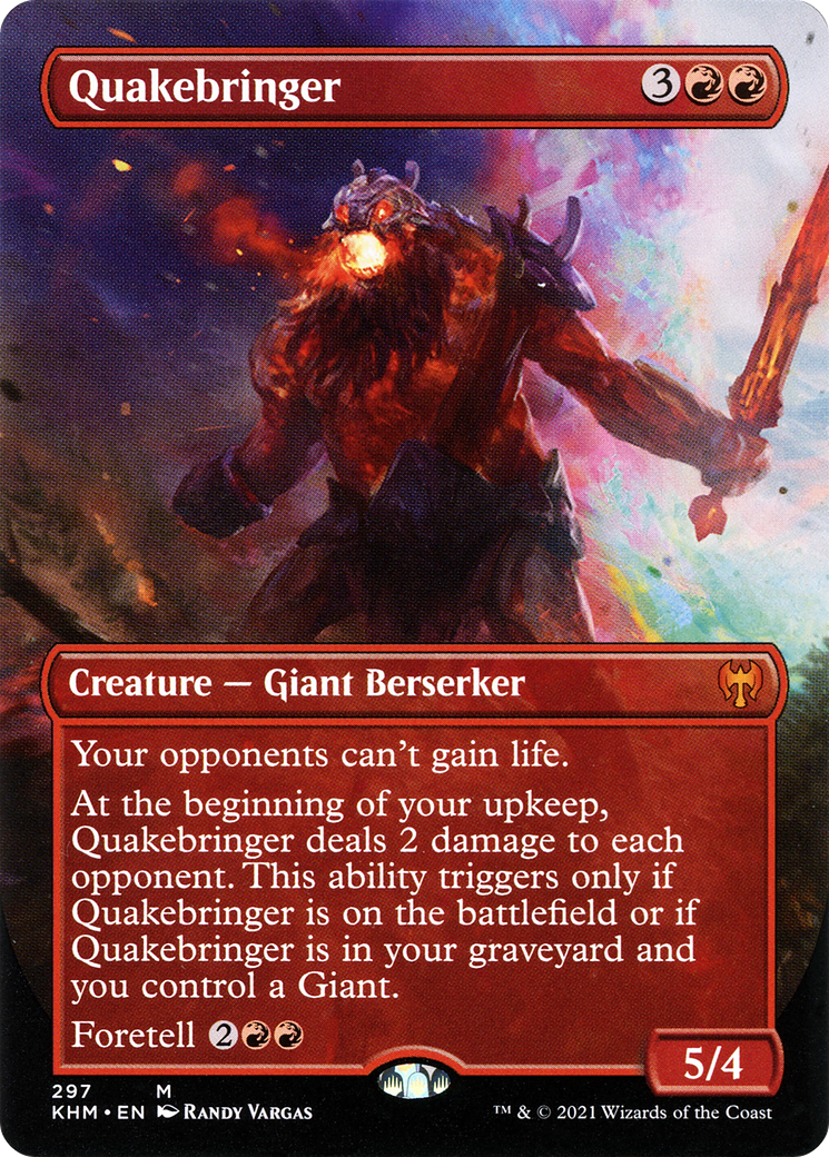 Quakebringer (KHM-297) - Feuille de Kaldheim (sans bordure) 
