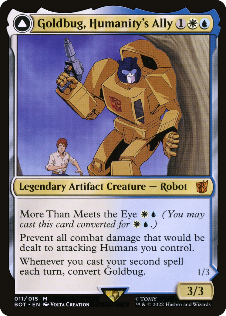 Goldbug, l'allié de l'humanité // Goldbug, éclaireur (BOT-011) - Transformers : (convertdfc) 