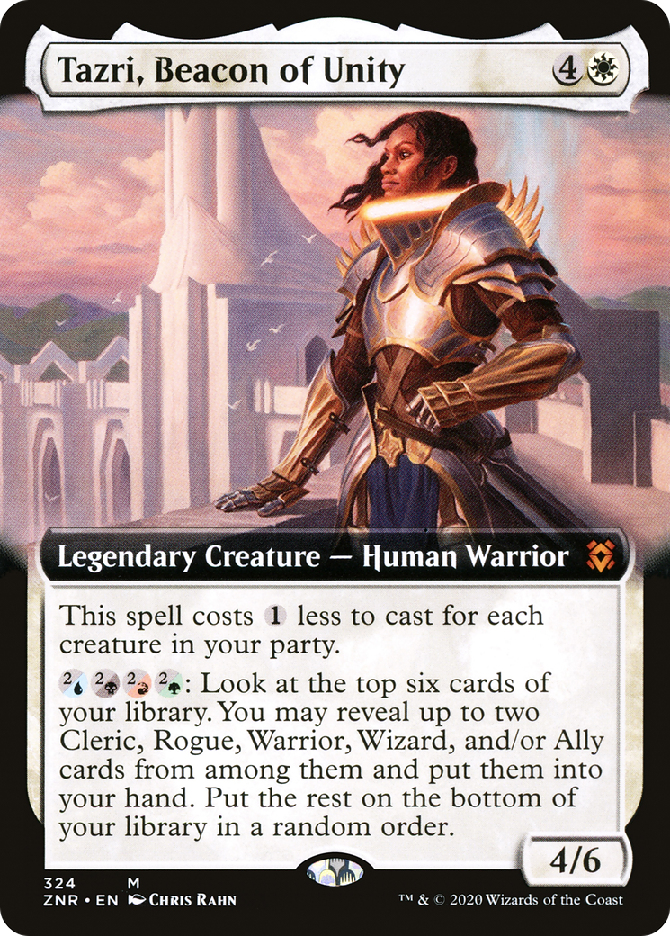 Tazri, Beacon of Unity (Extended Art) (ZNR-324) - Zendikar Rising: (Extended Art)
