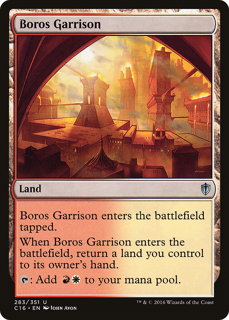 Garnison de Boros (C16-283) - Commandant 2016 