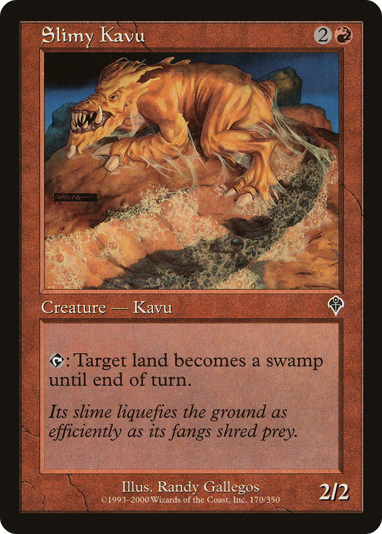 Slimy Kavu (INV-170) - Feuille d'invasion 