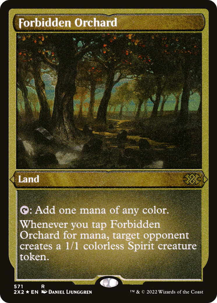 Forbidden Orchard (2X2-571) - Double Masters 2022 Etched Foil