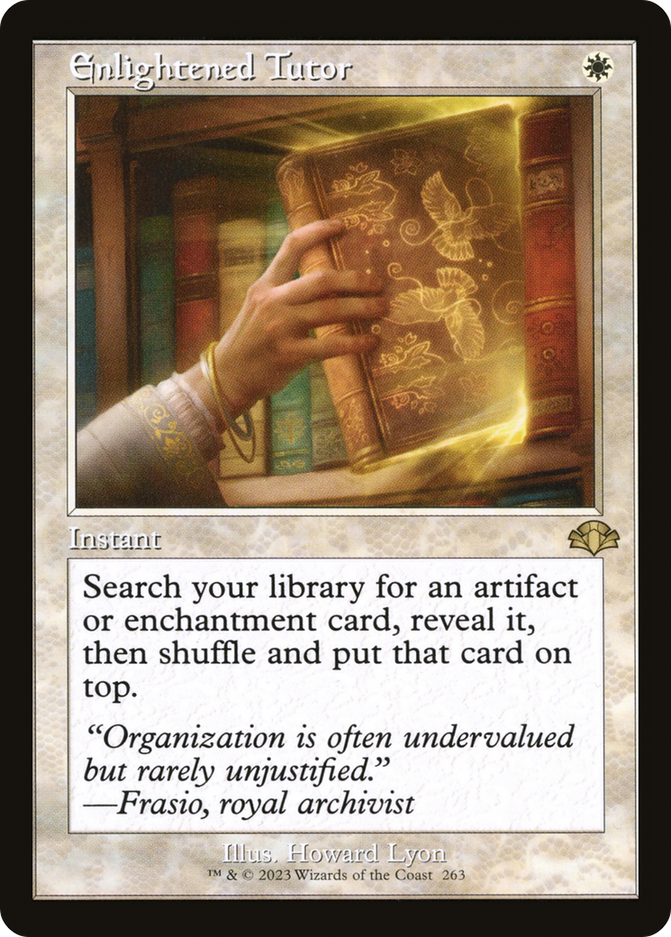 Enlightened Tutor (Retro Frame) (DMR-263) - Dominaria Remastered