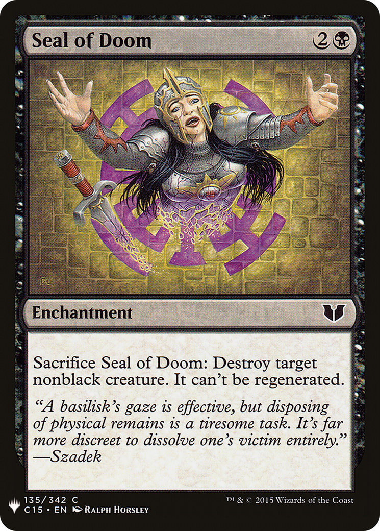 Seal of Doom (LIST-C15-135) - The List