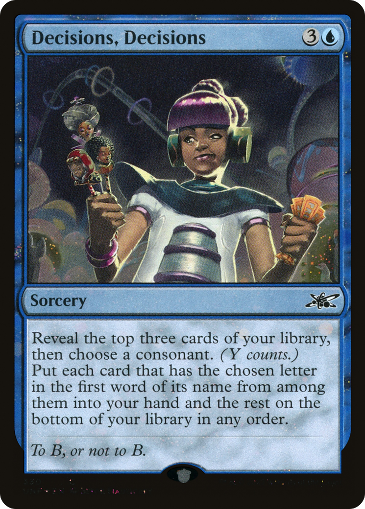 Décisions, décisions (UNF-330) - Unfinity Foil