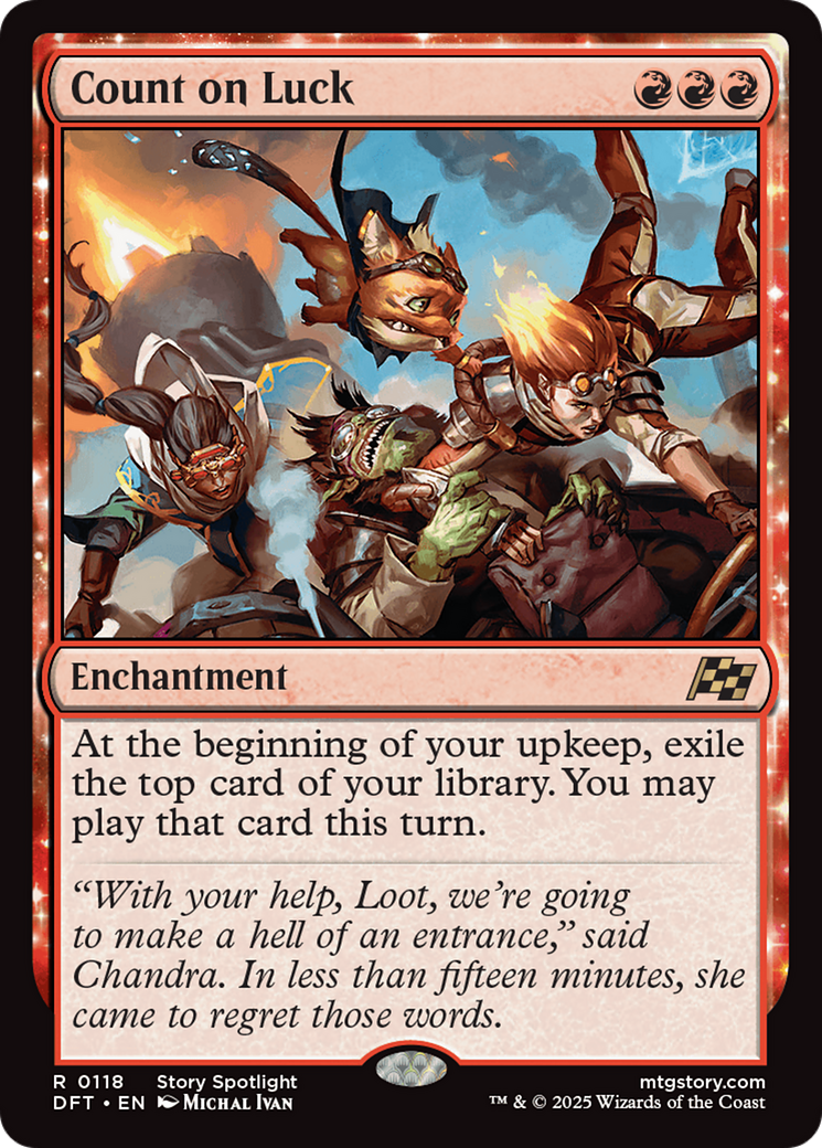 Comptez sur la chance (-118) - Aetherdrift Foil