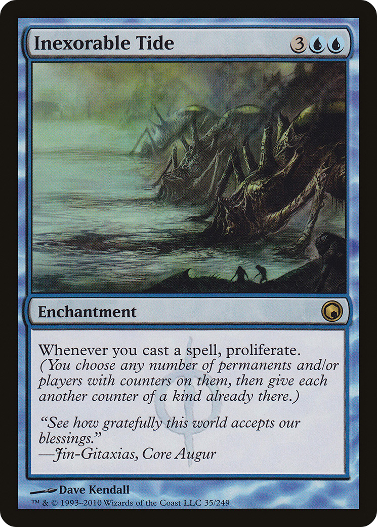 Marée inexorable (SOM-035) - Feuille des cicatrices de Mirrodin 