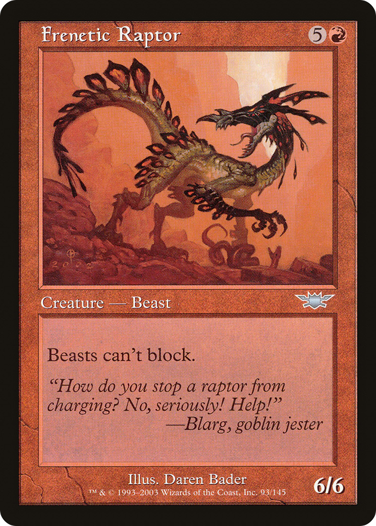 Raptor frénétique (LGN-093) - Legions Foil 