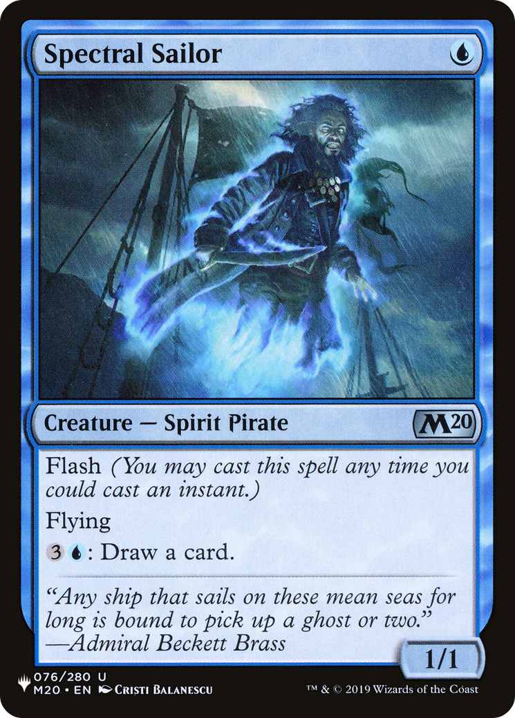 Spectral Sailor (LIST-M20-76) - The List
