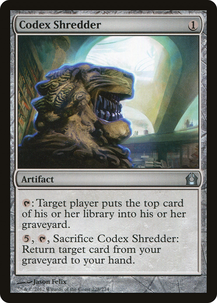 Codex Shredder (RTR-228) - Return to Ravnica