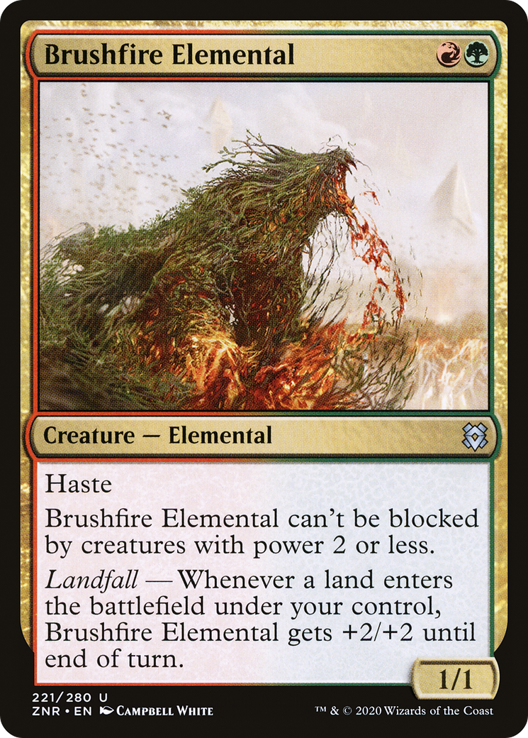 Brushfire Elemental (ZNR-221) - Zendikar Rising Foil